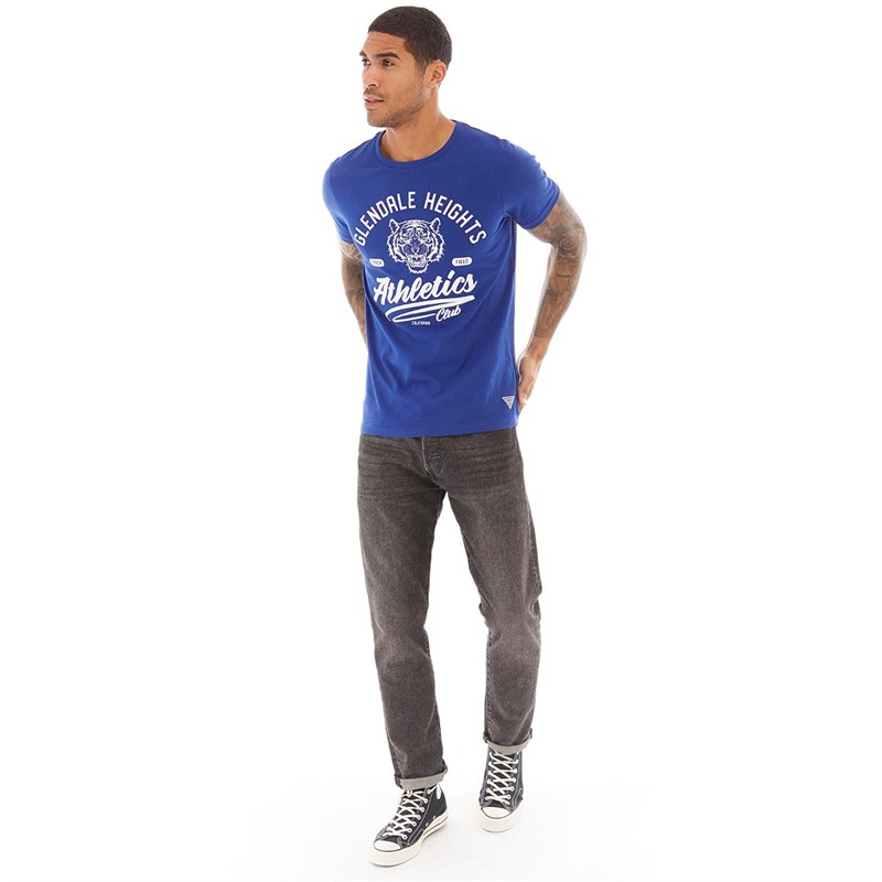 Fluid T-Shirts Homme Bleu