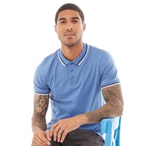 Fluid Mens Jersey Polo Shirt Dutch Blue
