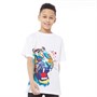 Fluid T-Shirts Tiger Print Garçon Blanc