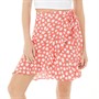 Fluid Womens Floral Print Skirt Orange