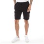 Fluid Mens Fleece Cargo Shorts Black