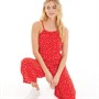 Fluid Womens Jumpsuit Red