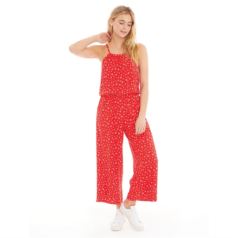 Fluid Womens Jumpsuit Red