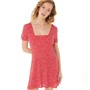 Fluid Womens Tea Dress Red