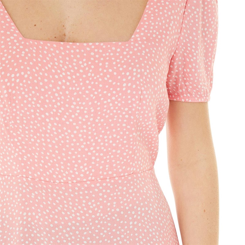 Fluid Womens Tea Dress Pink