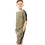 Fluid Boys T-Shirt And Shorts Set Khaki/Black