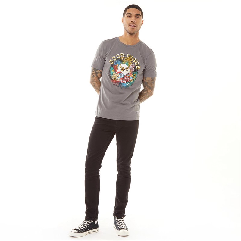 Fluid Mens Good Vibes T-Shirt Castlerock