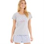 Fluid Womens T-Shirt and Shorts Set Multi