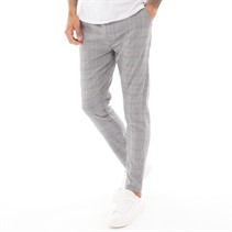 Fluid Mens Checked Trousers Black/White Check