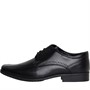 Fluid Junior Leather Lace Up School Shoes Black
