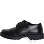 Fluid Junior Girls Leather Lace Up School Shoes Black