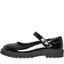 Fluid Junior Girls Patent School Shoes Black