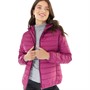 Fluid Womens Hooded Lightweight Jacket With Stuff Sack Berry