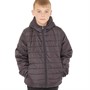 Fluid Junior Hooded Jacket With Stuff Sack Charcoal