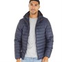 Fluid Mens Hooded Lightweight Jacket With Stuff Sack Navy