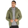 Fluid Mens Hooded Lightweight Jacket With Stuff Sack Khaki