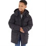 Fluid Boys Hooded Puffer Jacket Dark Navy