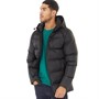 Fluid Mens Hooded Puffer Jacket Black