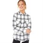 Fluid Womens Yarn Dyed Check Long Sleeve Shirt Grey/Cream Check