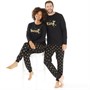 Fluid Mens Matching King Pyjama Set Black