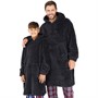 Fluid Mens Oversized Blanket Hoodie Dark Charcoal