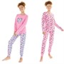 Fluid Girls Two Pack Leopard Print Pyjama Set Multi