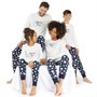 Fluid Womens Family Pyjama Set Navy/Cream