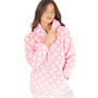 Fluid Womens Frosted Hooded Wellsoft Snuggle Top Pink