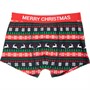 Fluid Boys Novelty Jacquard Trunks Navy/Red/Green