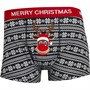 Fluid Mens Fairisle Novelty Trunks Black Fairisle