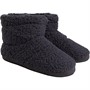 Fluid Mens Sherpa Fleece Bootee Slippers Charcoal