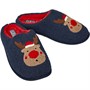 Fluid Mens Christmas Novelty Slippers Navy