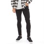 Fluid Mens Skinny Fit Denim Jeans Black