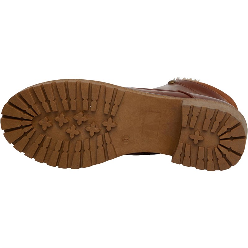 Fluid Womens Lace Up Boots Natural