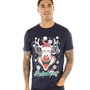 Fluid Mens Christmas Novelty T-Shirt Navy
