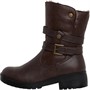 Fluid Womens Biker Boots Brown