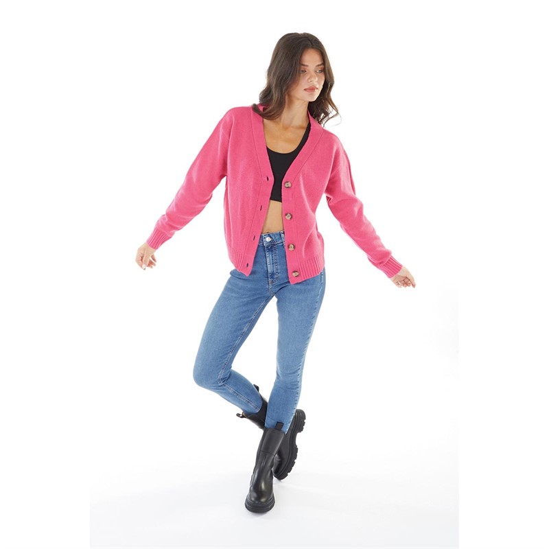 Fluid Womens Cardigan Pink