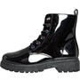 Fluid Girls Lace Up Patent Boots Black