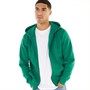 Fluid Mens Zip Through Fleece Hoodie Alpine Green