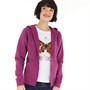 Fluid Womens Zip Through Hoodie Mulberry