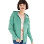 Fluid Womens Zip Through Hoodie Green