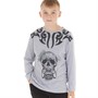 Fluid Boys Long Sleeve Top Grey Marl