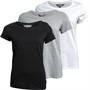 Fluid Womens Three Pack T-Shirts Black/Grey/White