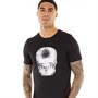 Fluid Męskie Skull T-shirty Czarny