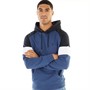 Fluid Mens Stripe Sleeve Hoodie Dark Denim/Dark Denim