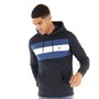 Fluid Sweats à Capuche Stripe Chest Homme Bleu Multicolore