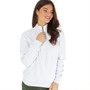Fluid Womens 1/4 Zip Neck Sweatshirt Grey Marl