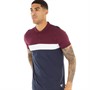 Fluid Mens Jersey Polo Shirt Navy Wine White