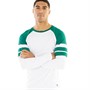 Fluid Mens Long Sleeve Top White/Alpine Green