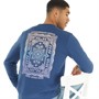 Fluid Mens Bandana Print Sweatshirt Dark Denim